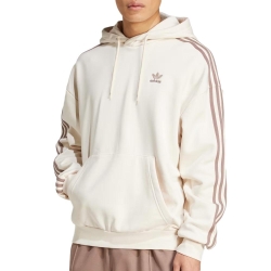 Sweat à Capuche Écru/Marron Homme Adidas Baggy Hoodie