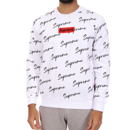 Sweat Blanc Homme Supreme Grip Alot