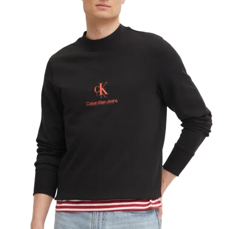 Sweat Noir Homme Calvin Klein Jeans Shadow