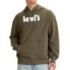 Sweat à Capuche Kaki Homme Levi's fleece 384790