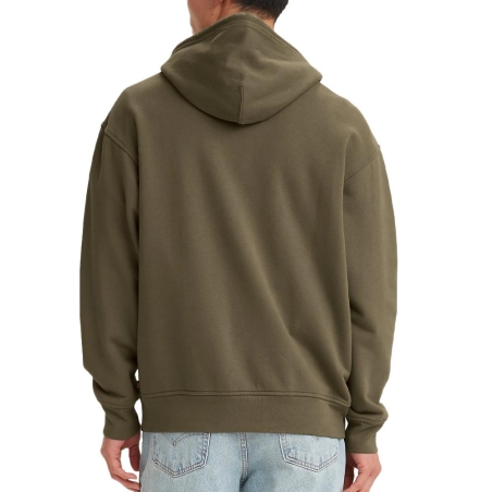Sweat à Capuche Kaki Homme Levi's fleece 384790