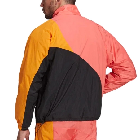 Veste Rose/Noir/Orange Homme Adidas Colorblock