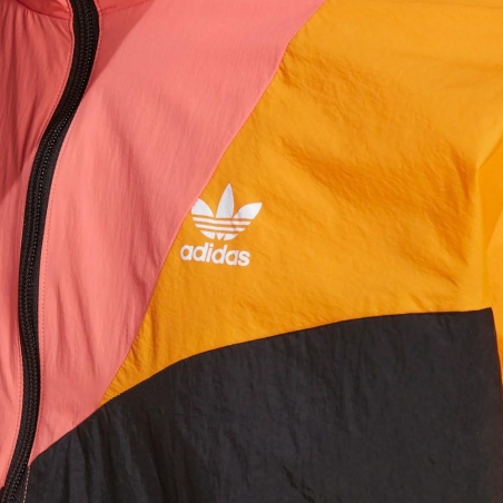 Veste Rose/Noir/Orange Homme Adidas Colorblock