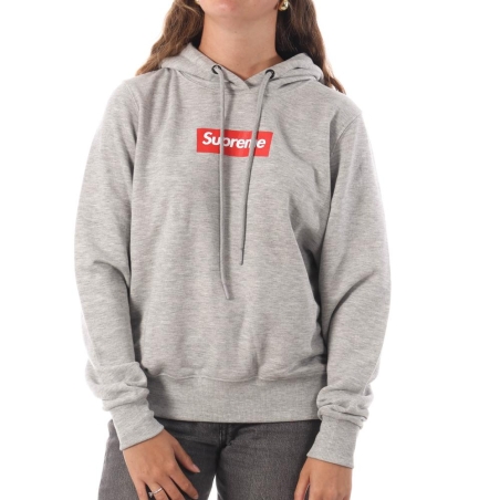 Sweat à capuche Gris Mixte Supreme Grip Debby