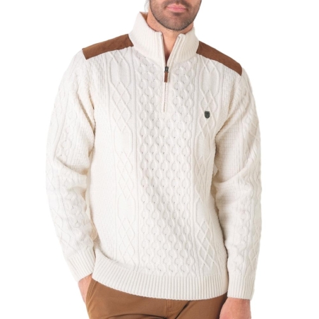 Pull Écru Homme RMS26 Irlandais