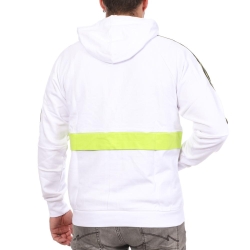 Sweat à Capuche Blanc/Vert Homme Supreme GripHalo