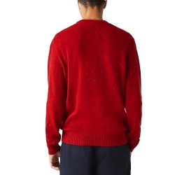Pull Rouge Homme Lacoste Tricot AH2341