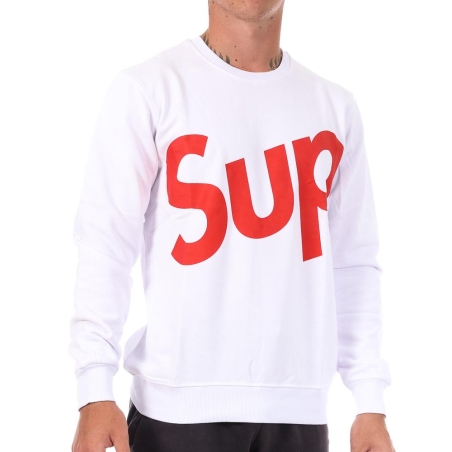Sweat Blanc/Rouge Homme Supreme Grip Donald