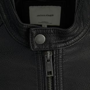Veste Simili Cuir Noire Homme Jack & Jones Tano