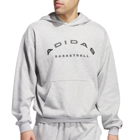 Sweat Gris Homme Adidas Slt Fleece Hood