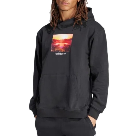 Sweat Gris Homme Adidas Graphic Hoodie