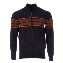 Pull Zippé Marine/Orange Homme RMS26 60936