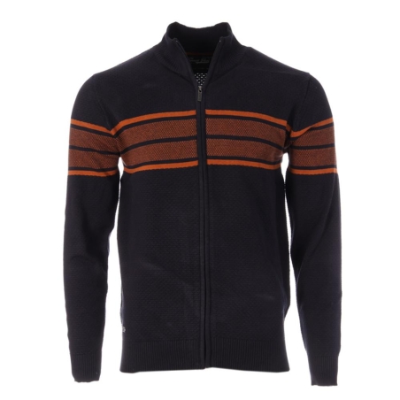 Pull Zippé Marine/Orange Homme RMS26 60936