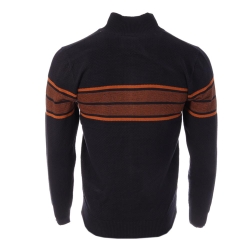 Pull Zippé Marine/Orange Homme RMS26 60936