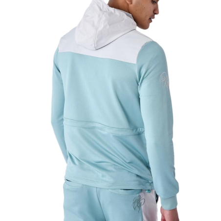 Sweat à Capuche Blanc/Bleu Homme Project X Paris Bicolore