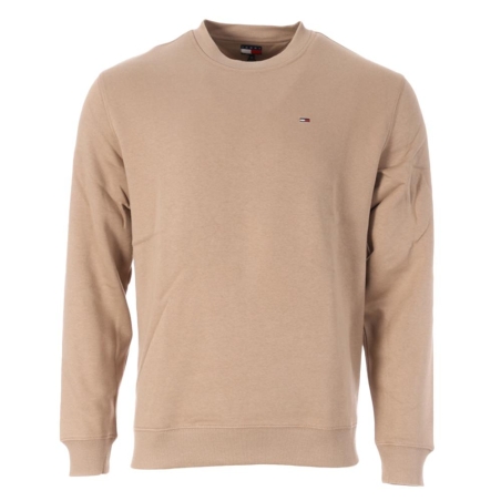 Sweat Beige Violet Homme Tommy Hilfiger Reg Flag Crew