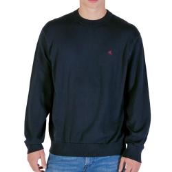 Sweat Marine Homme Calvin Klein Jeans Eu Ls Cotton Relaxed