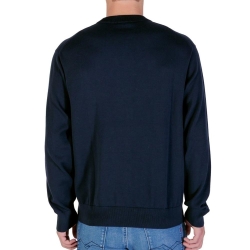 Sweat Marine Homme Calvin Klein Jeans Eu Ls Cotton Relaxed