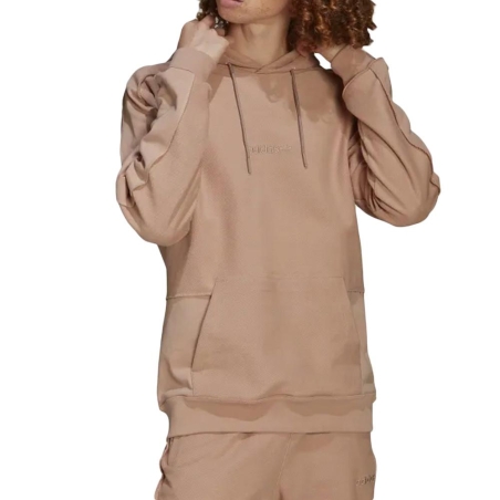 Sweat à capuche Rose Pâle Adidas Loopback