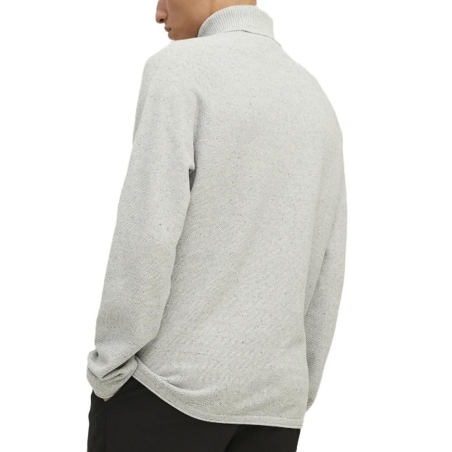Pull Col roulé Gris Clair Homme Jack & Jones Roll 31