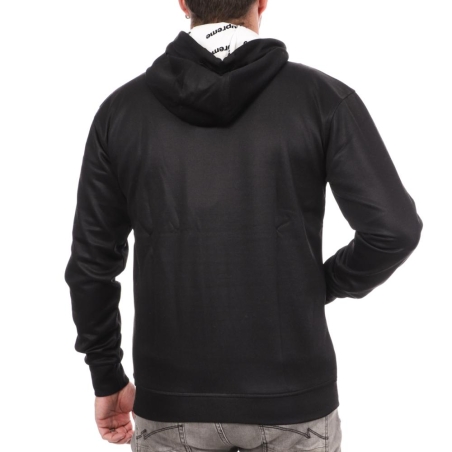 Sweat à capuche noir Homme Supreme Grip Machop