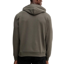 Sweat à Capuche Gris Homme Calvin Klein Jeans 350terry Micro