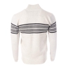 Pull Zippé Blanc/Gris Homme RMS26 60936
