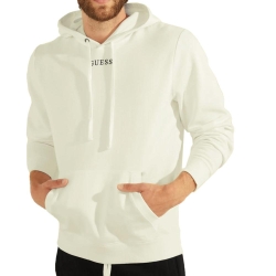 Sweat à capuche Ecru Homme Guess Essential