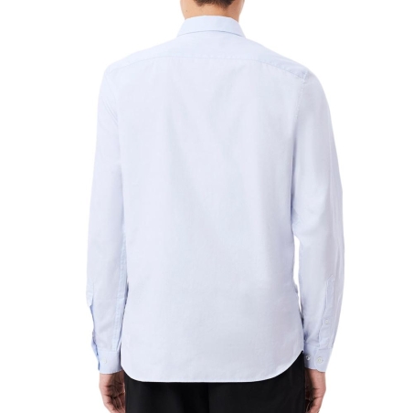 Chemise Slim Fit Bleu Homme Lacoste Unie Pinpo