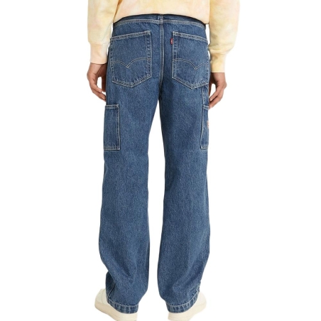 Jean 568 Bleu foncé Homme Levi's Loose Carpenter Med