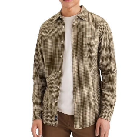 Chemise Marron à Motifs Homme Dockers Woven