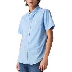 Chemise Manches Courtes Bleu Homme Lacoste Turquin