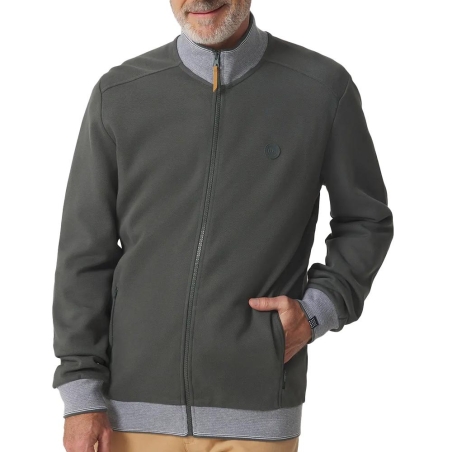 Sweat zippé Vert Homme TBS LOANN 24612