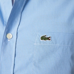 Chemise Manches Courtes Bleu Homme Lacoste Turquin
