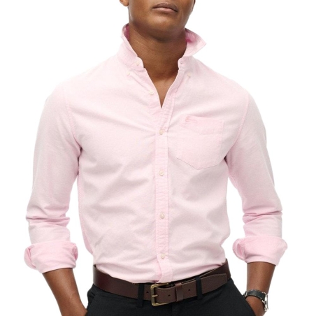 Chemise Rose Homme Superdry Oxford