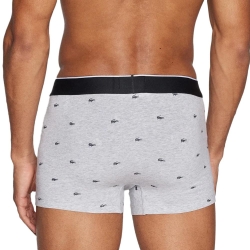 X3 Boxers Gris/Noir Homme Lacoste LOGO 5H3411