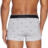 X3 Boxers Gris/Noir Homme Lacoste LOGO 5H3411