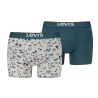 2x Boxers Gris/Bleu Homme Levi's Beach