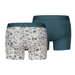 2x Boxers Gris/Bleu Homme Levi's Beach