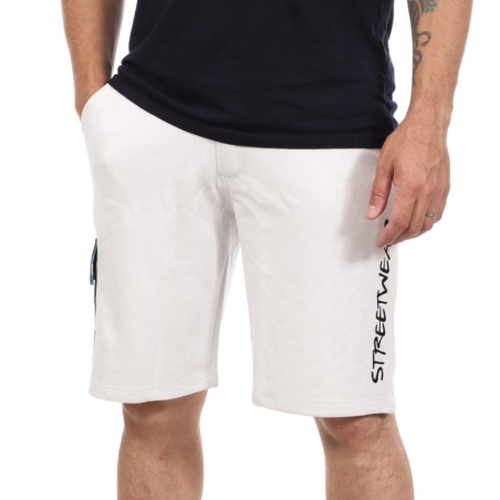 Short Blanc Homme Supreme Grip BURN
