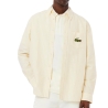 Chemise Jaune à rayures Homme Lacoste Relaxed Fit
