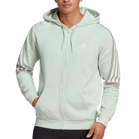 Sweat Vert Clair Homme Adidas M Fi 3s Fz