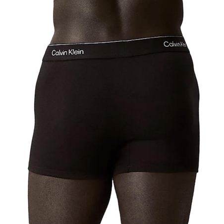 x3 Boxers Noirs/Rouges Homme Calvin Klein Relaxed Fit Trunk