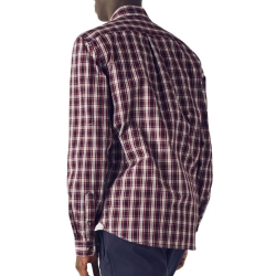 Chemise Noire/Rouge Homme Lacoste CH3983