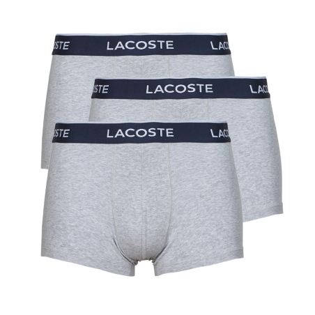 X3 Boxers Gris Homme Lacoste Court