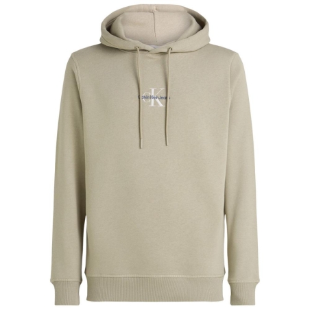 Sweat à Capuche Beige Homme Calvin Klein Monologo
