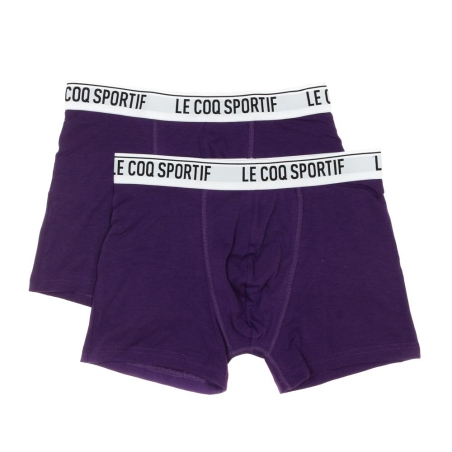 x2 Boxers Violet Homme Le Coq Sportif Camuset sport