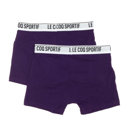 x2 Boxers Violet Homme Le Coq Sportif Camuset sport
