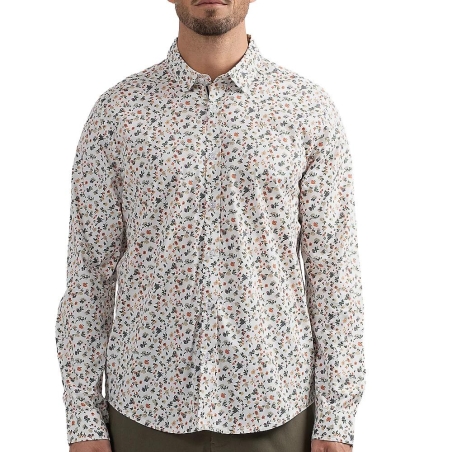 Chemise Blanches à fleurs Homme Sun Valley AESTA