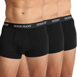 X3 Boxers Noir Homme Guess Trunk
